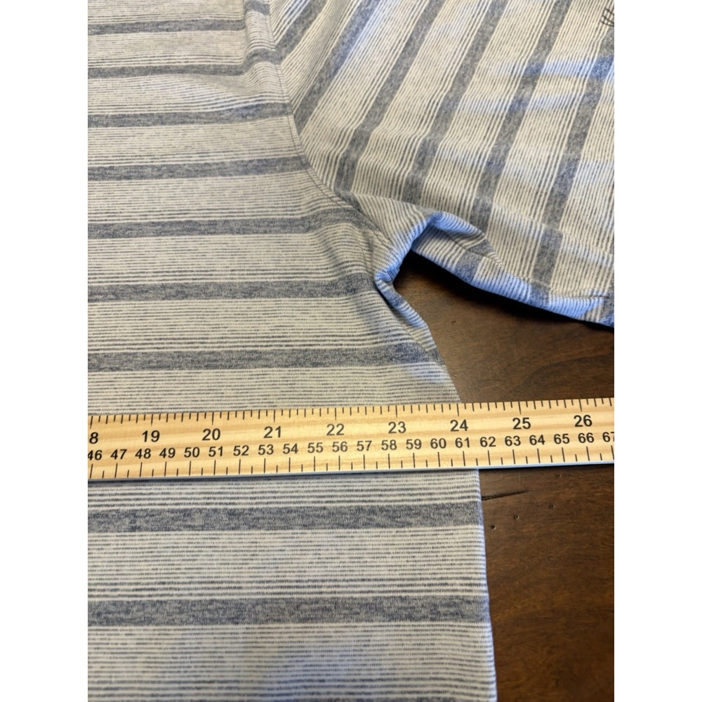 Walter Hagen XL Blue Stripe Golf Polo Shirt Performance Short Sleeve 11 Majors - Picture 8 of 8